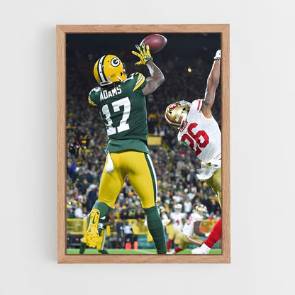 ap-davante adams-3 cadre Bois clair