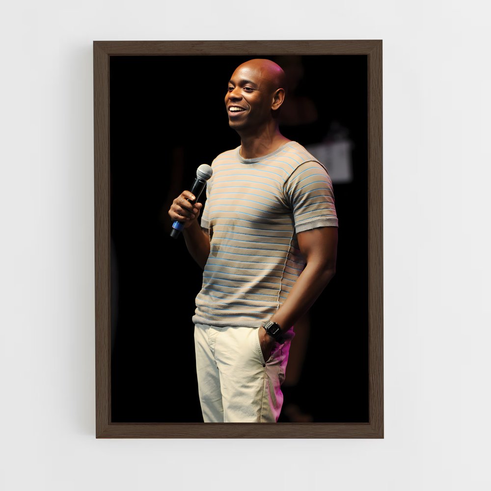ap-dave chappelle-3 cadre Bois foncé