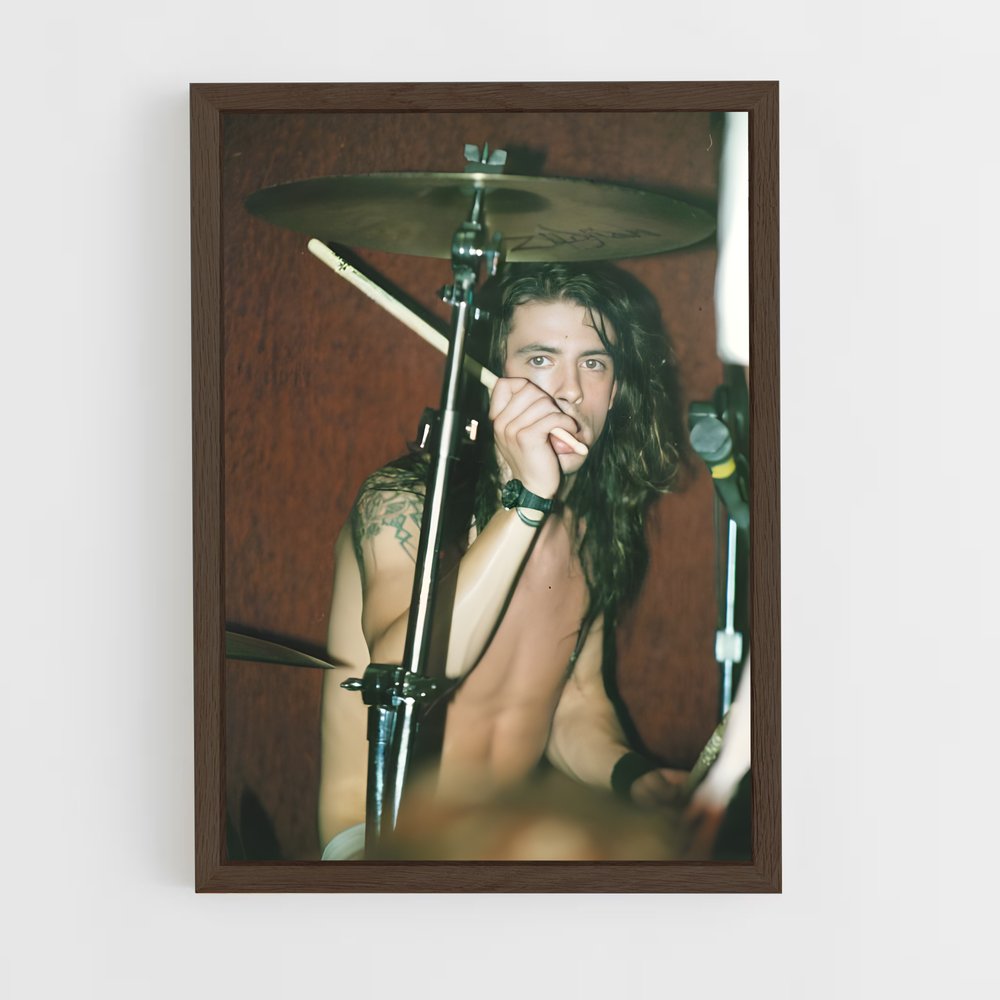 ap-dave grohl-6 cadre Bois foncé