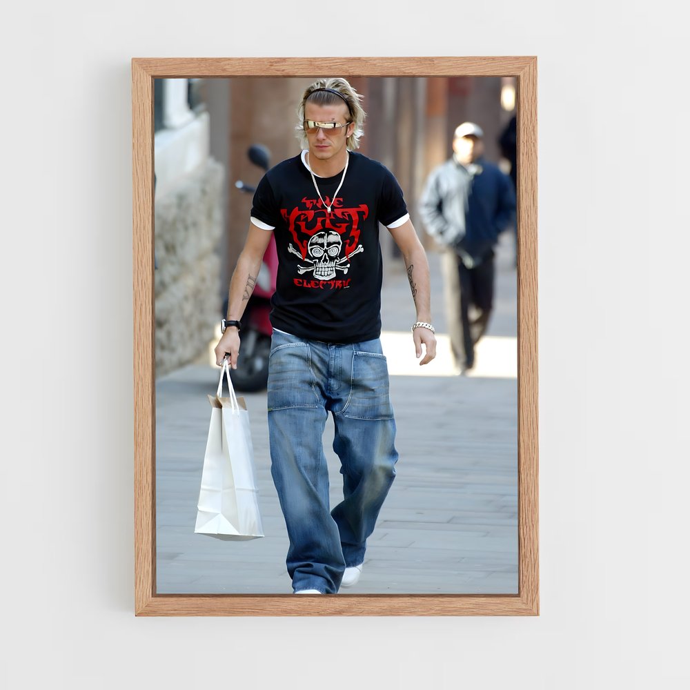 ap-david beckham-5 cadre Bois clair