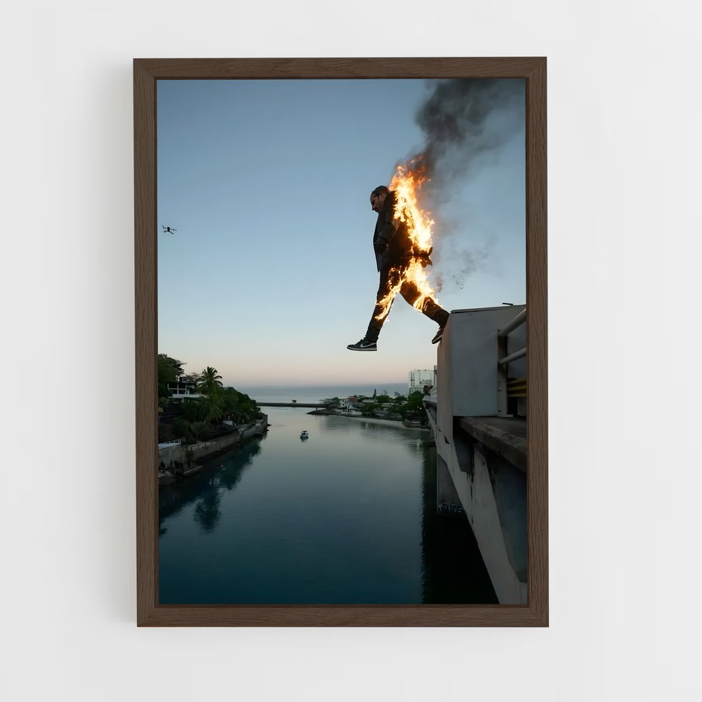 ap-david blaine-1 cadre Bois foncé