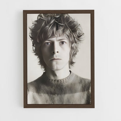 ap-david bowie-5 cadre Bois foncé