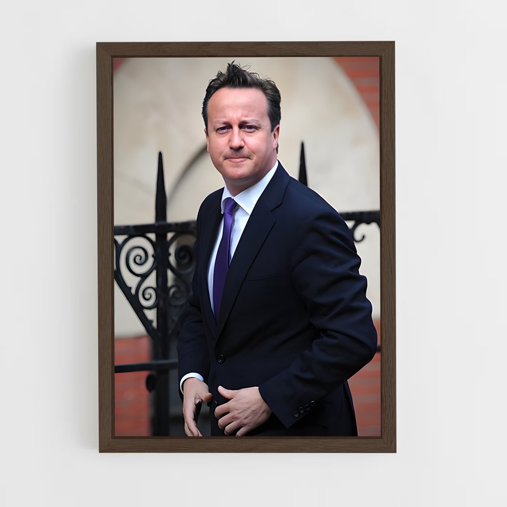 ap-david cameron-5 cadre Bois foncé