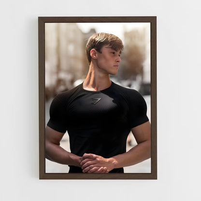 ap-david laid-10 cadre Bois foncé
