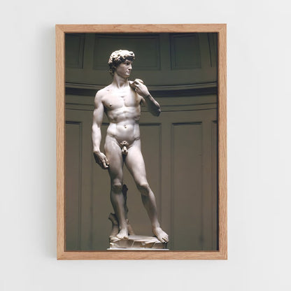 ap-david michelangelo-4 cadre Bois clair