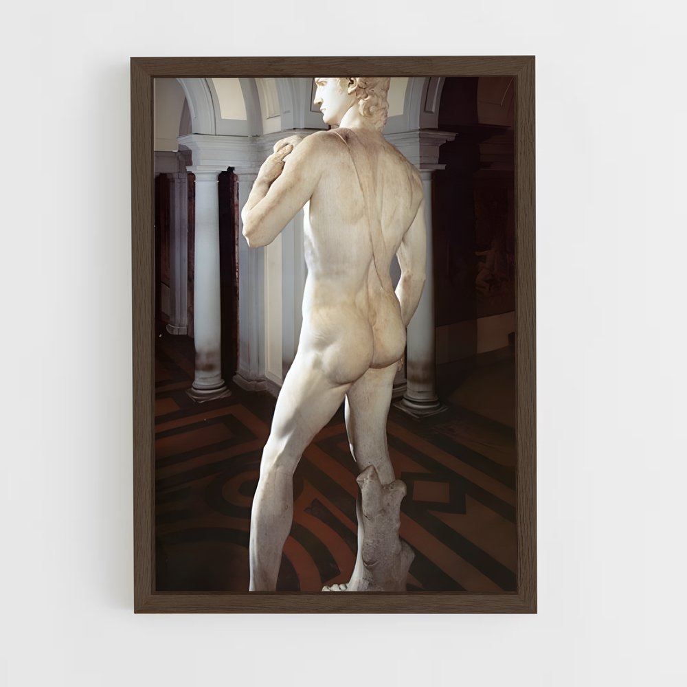 ap-david michelangelo-5 cadre Bois foncé