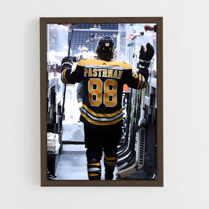 ap-david pastrnak-3 cadre Bois foncé