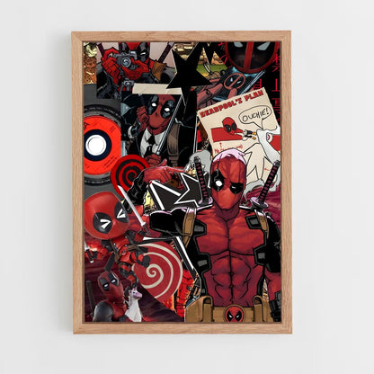 ap-deadpool-4 cadre Bois clair