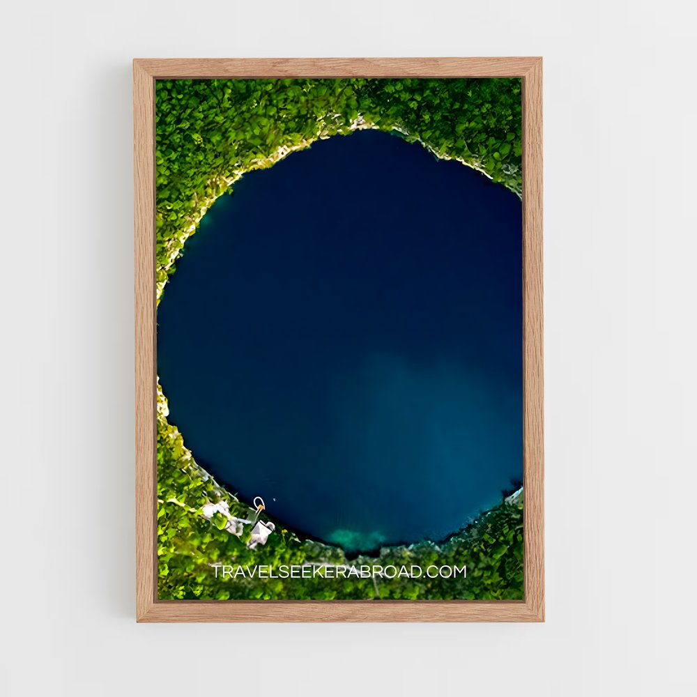 ap-deans blue hole bahamas-1 cadre Bois clair