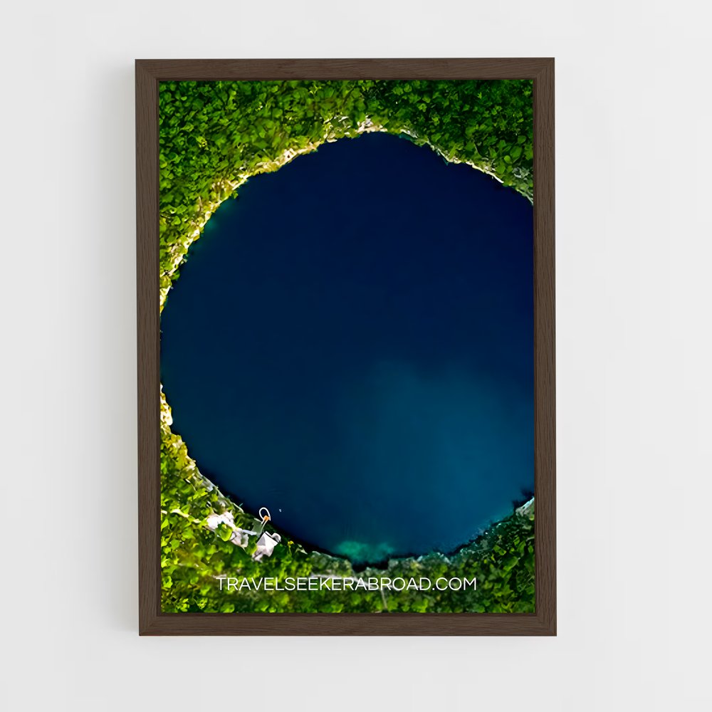 ap-deans blue hole bahamas-1 cadre Bois foncé