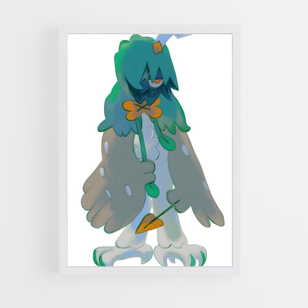 ap-decidueye-4 cadre Blanc