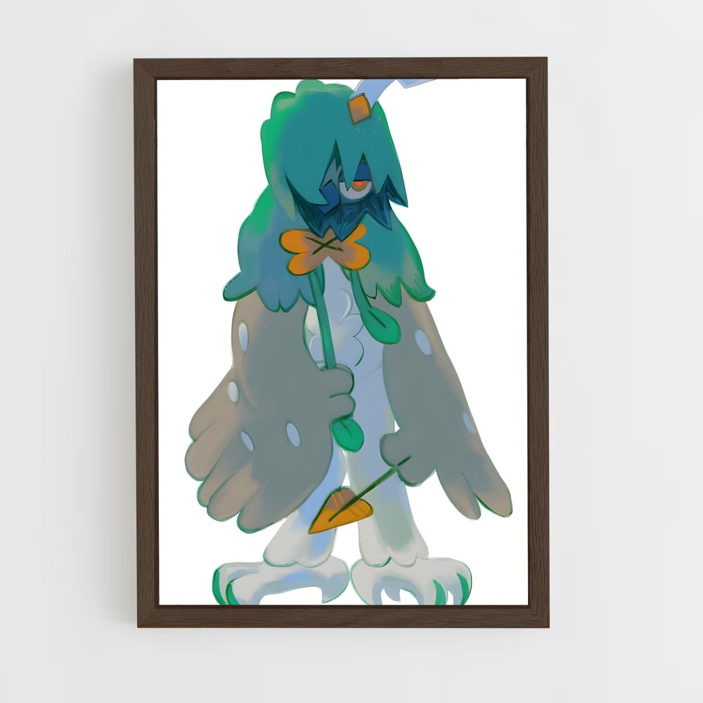 ap-decidueye-4 cadre Bois foncé