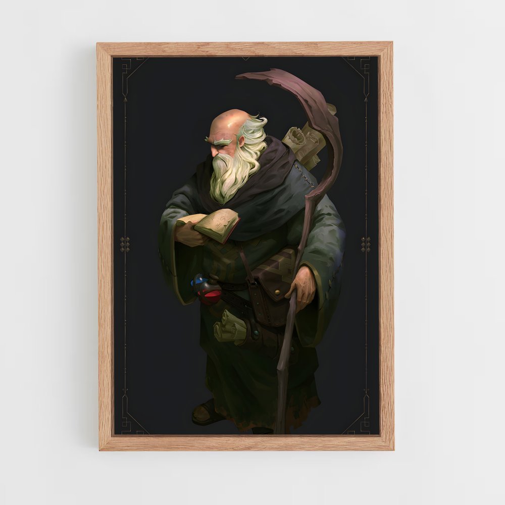 ap-deckard cain-2 cadre Bois clair