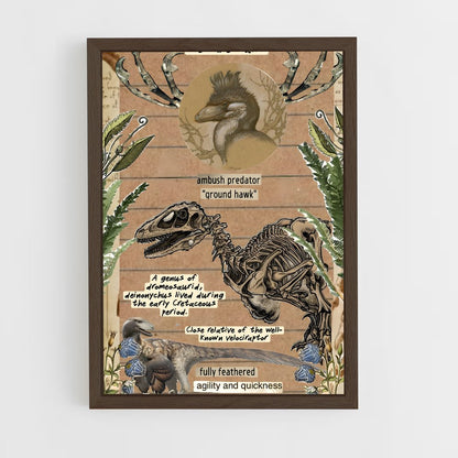 ap-deinonychus-3 cadre Bois foncé