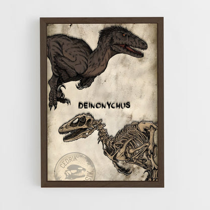 ap-deinonychus-4 cadre Bois foncé