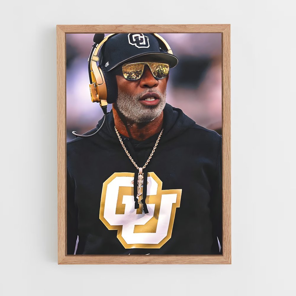 ap-deion sanders-2 cadre Bois clair