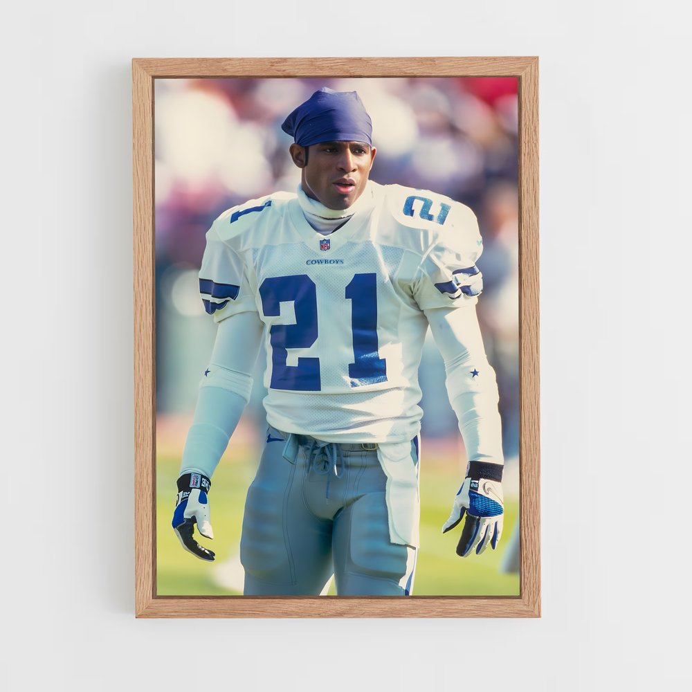ap-deion sanders-4 cadre Bois clair