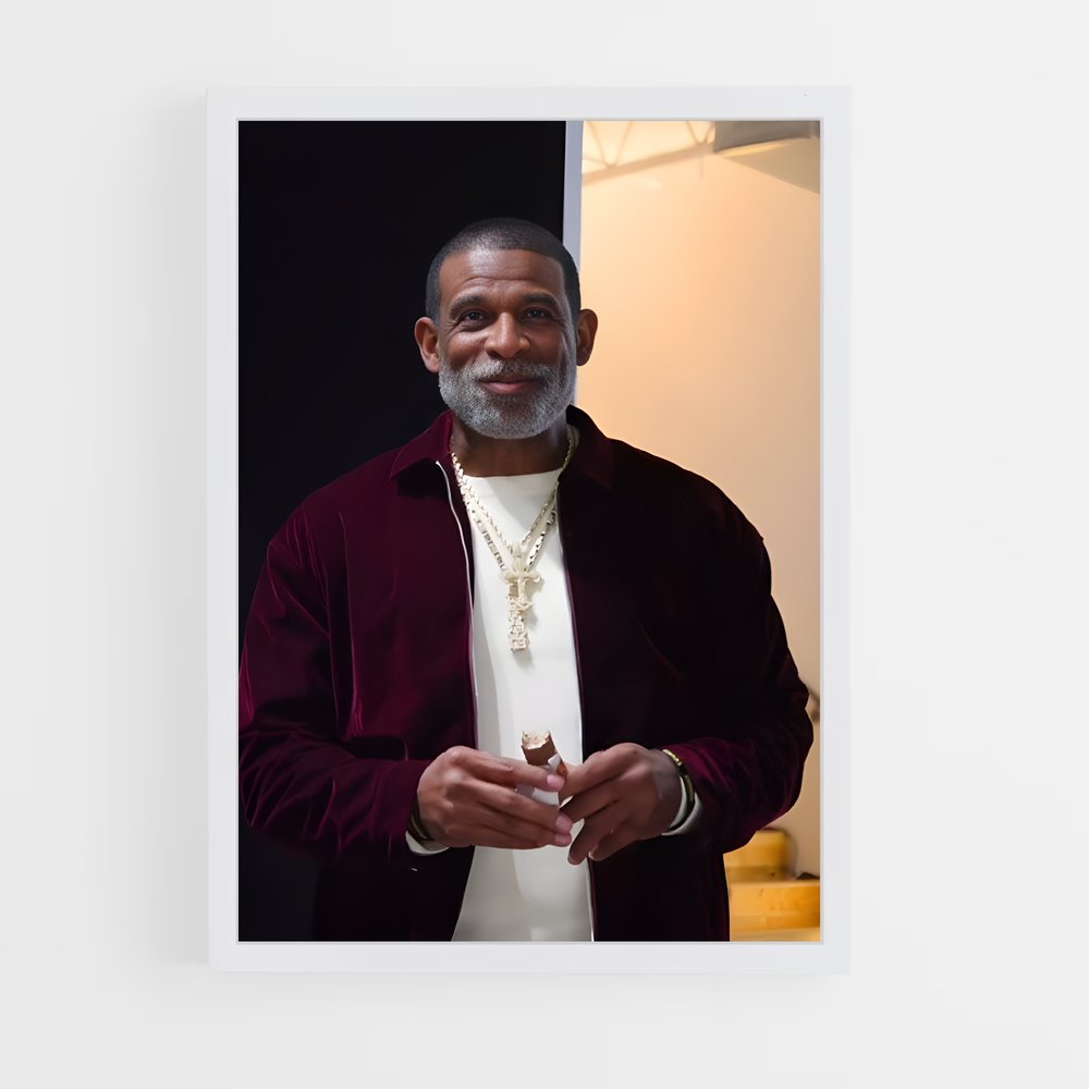 ap-deion sanders-9 cadre Blanc