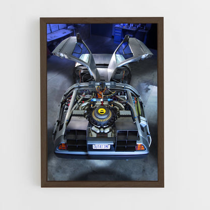 ap-delorean time machine-2 cadre Bois foncé