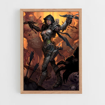 ap-demon hunter diablo-1 cadre Bois clair