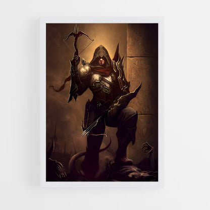 ap-demon hunter diablo-2 cadre Blanc