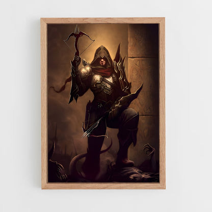 ap-demon hunter diablo-2 cadre Bois clair