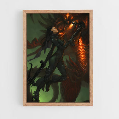 ap-demon hunter diablo-3 cadre Bois clair