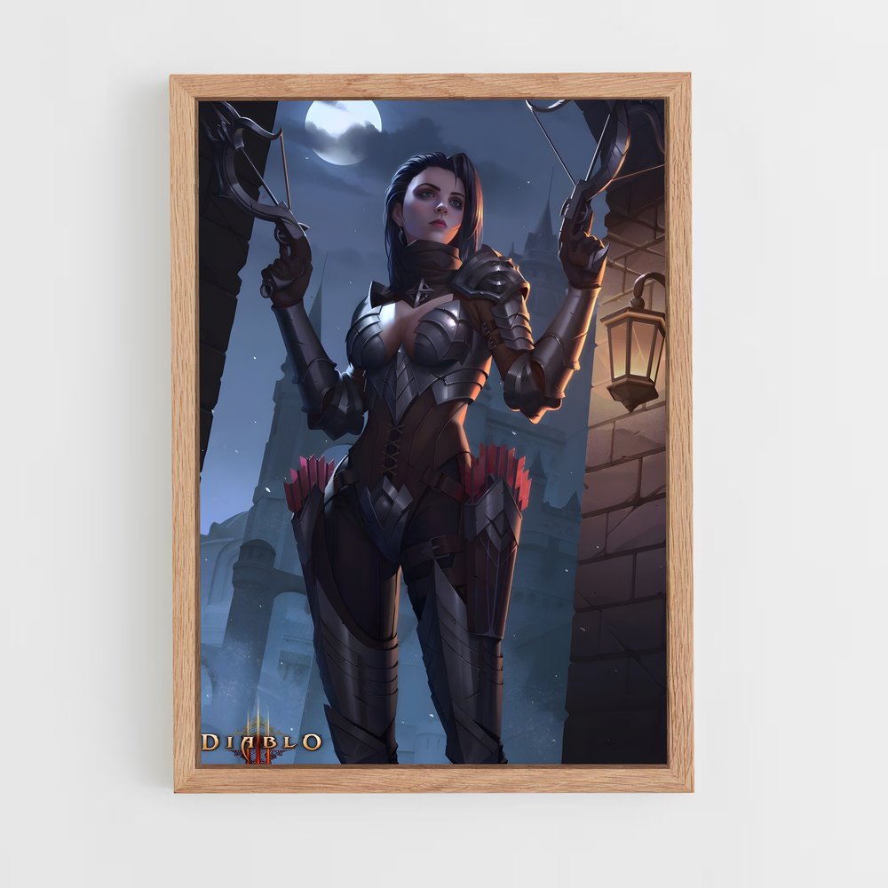 ap-demon hunter diablo-5 cadre Bois clair