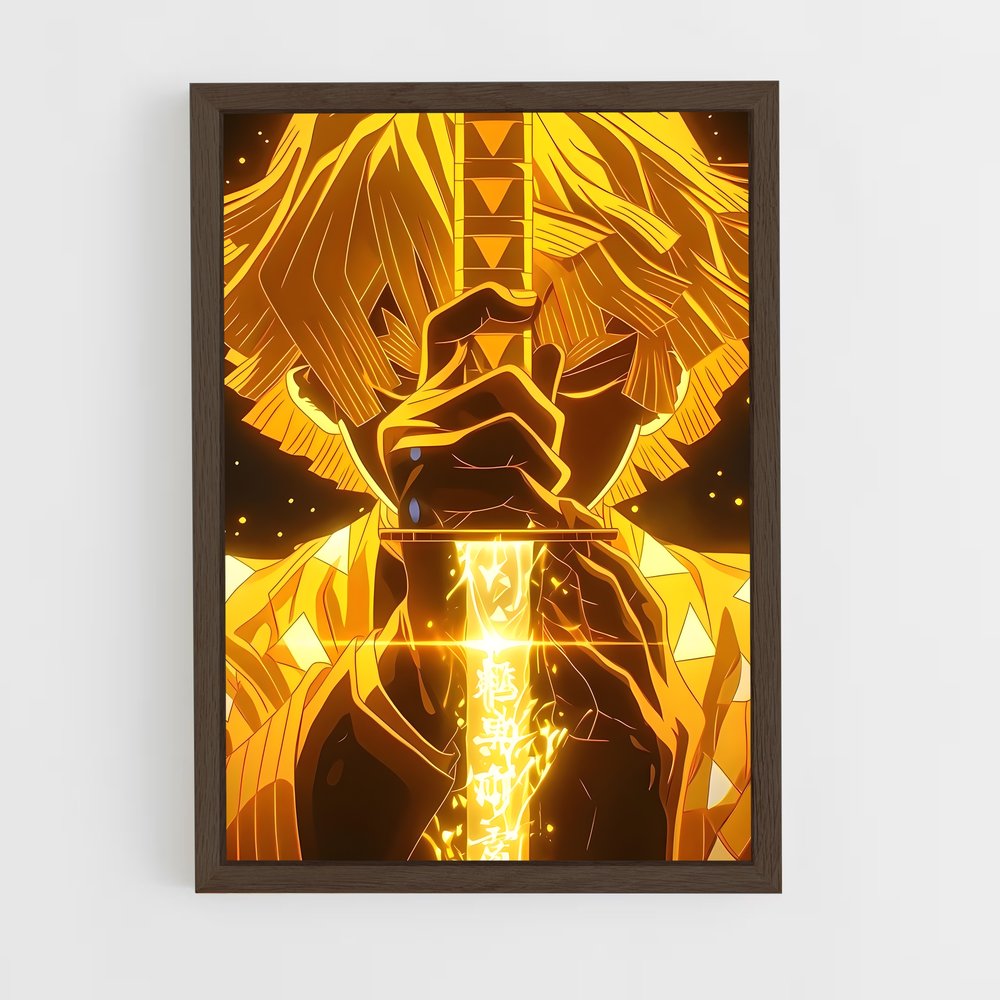 ap-demon slayer-1 cadre Bois foncé