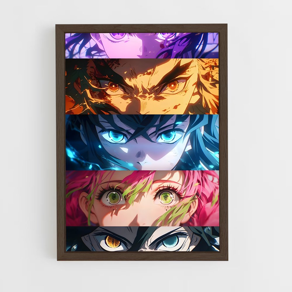 ap-demon slayer-11 cadre Bois foncé
