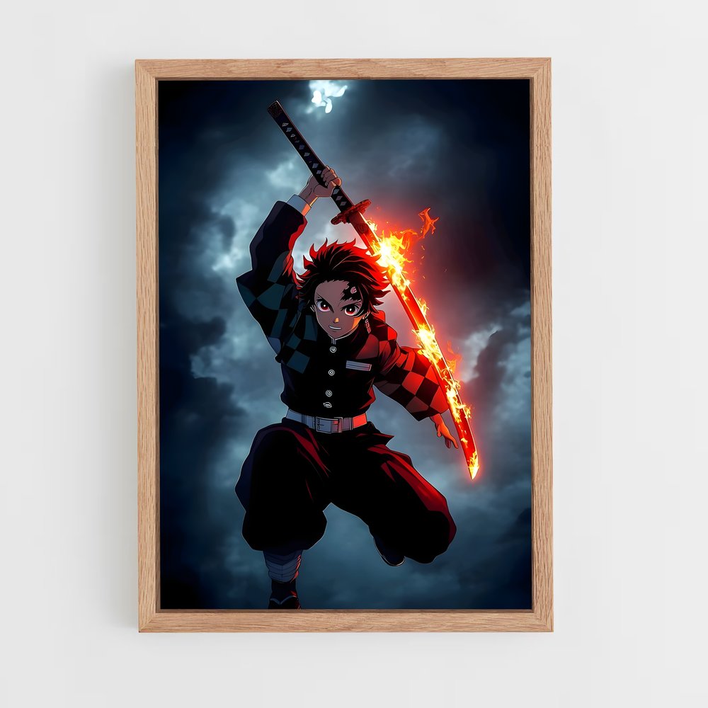 ap-demon slayer-2 cadre Bois clair