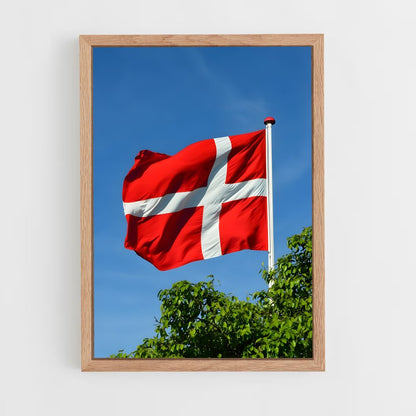 ap-denmark flag-4 cadre Bois clair