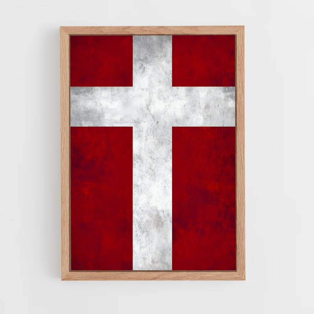 ap-denmark flag-6 cadre Bois clair