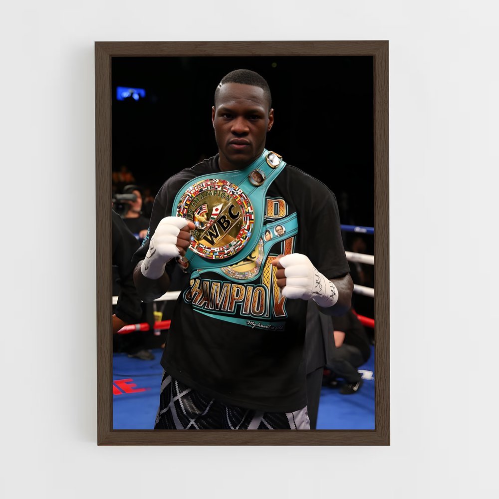 ap-deontay wilder-2 cadre Bois foncé