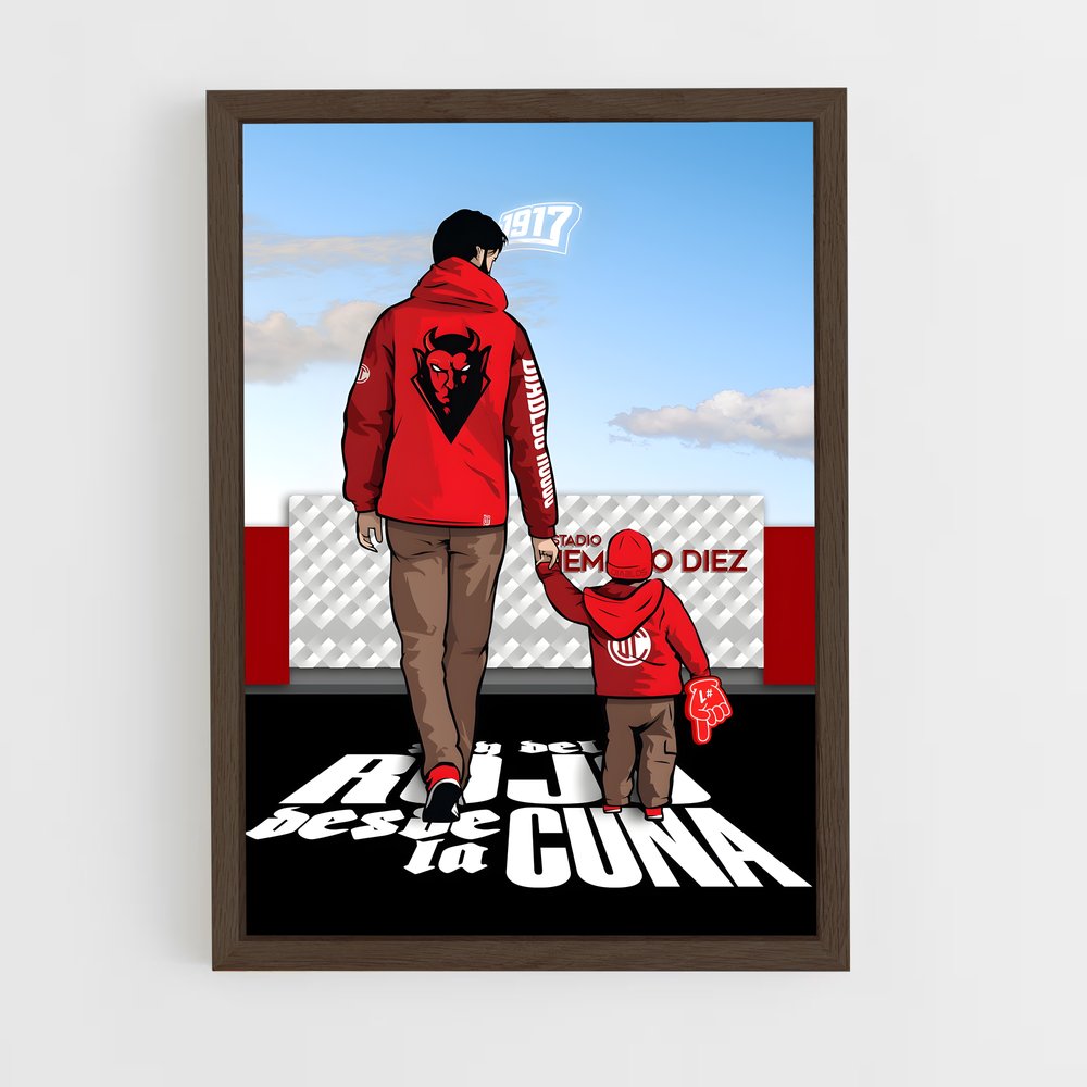ap-deportivo toluca fc-15 cadre Bois foncé