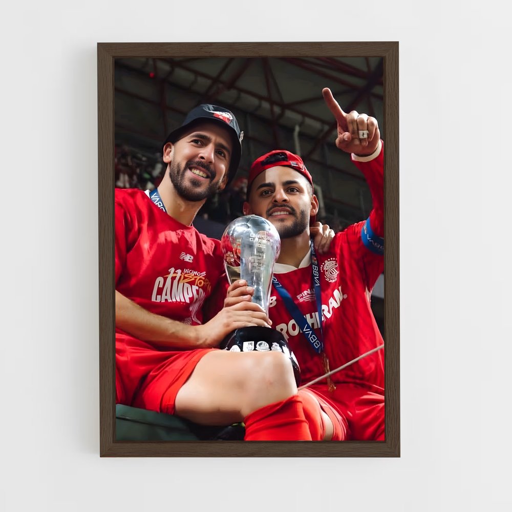 ap-deportivo toluca fc-6 cadre Bois foncé