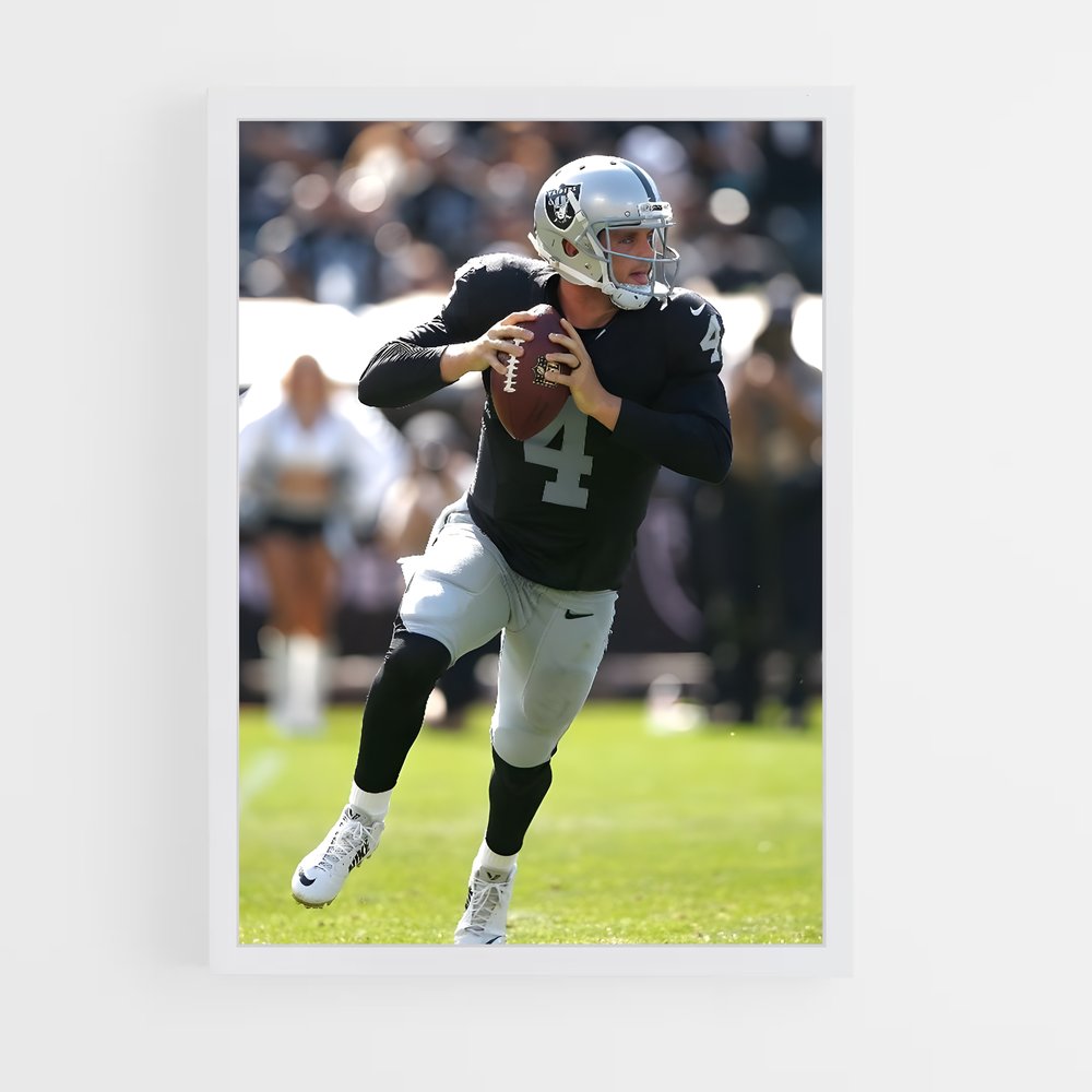 ap-derek carr-1 cadre Blanc