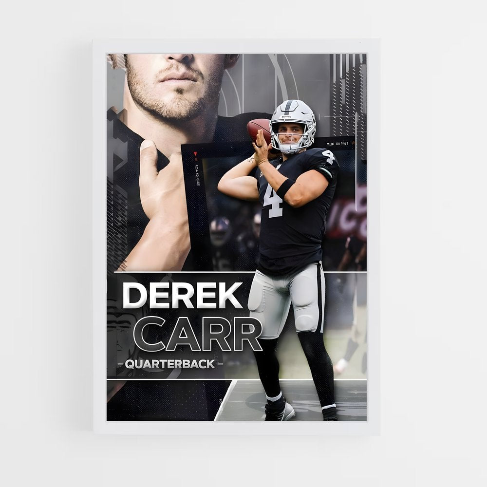 ap-derek carr-3 cadre Blanc