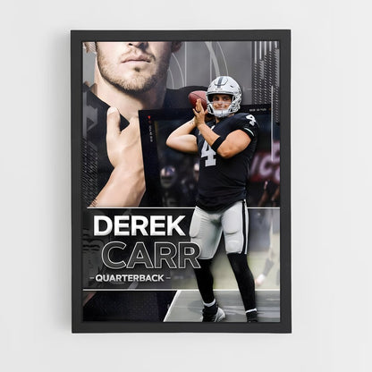 ap-derek carr-3 cadre Noir