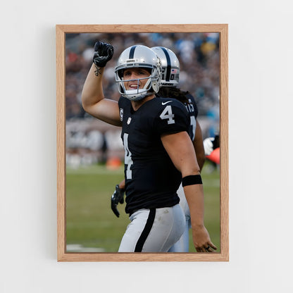 ap-derek carr-4 cadre Bois clair