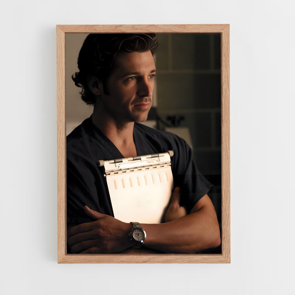 ap-derek shepherd-1 cadre Bois clair