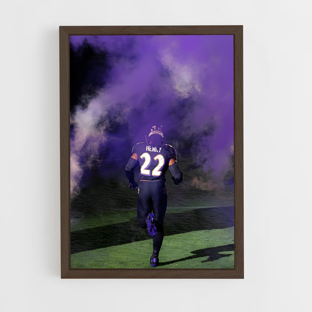 ap-derrick henry-1 cadre Bois foncé