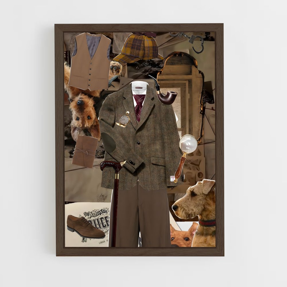 ap-detective-5 cadre Bois foncé