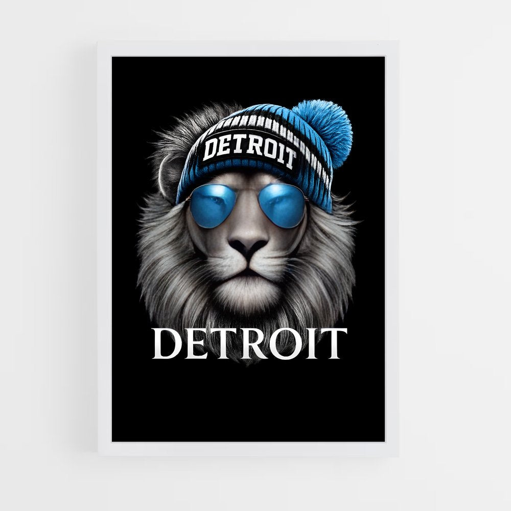 ap-detroit lions-3 cadre Blanc