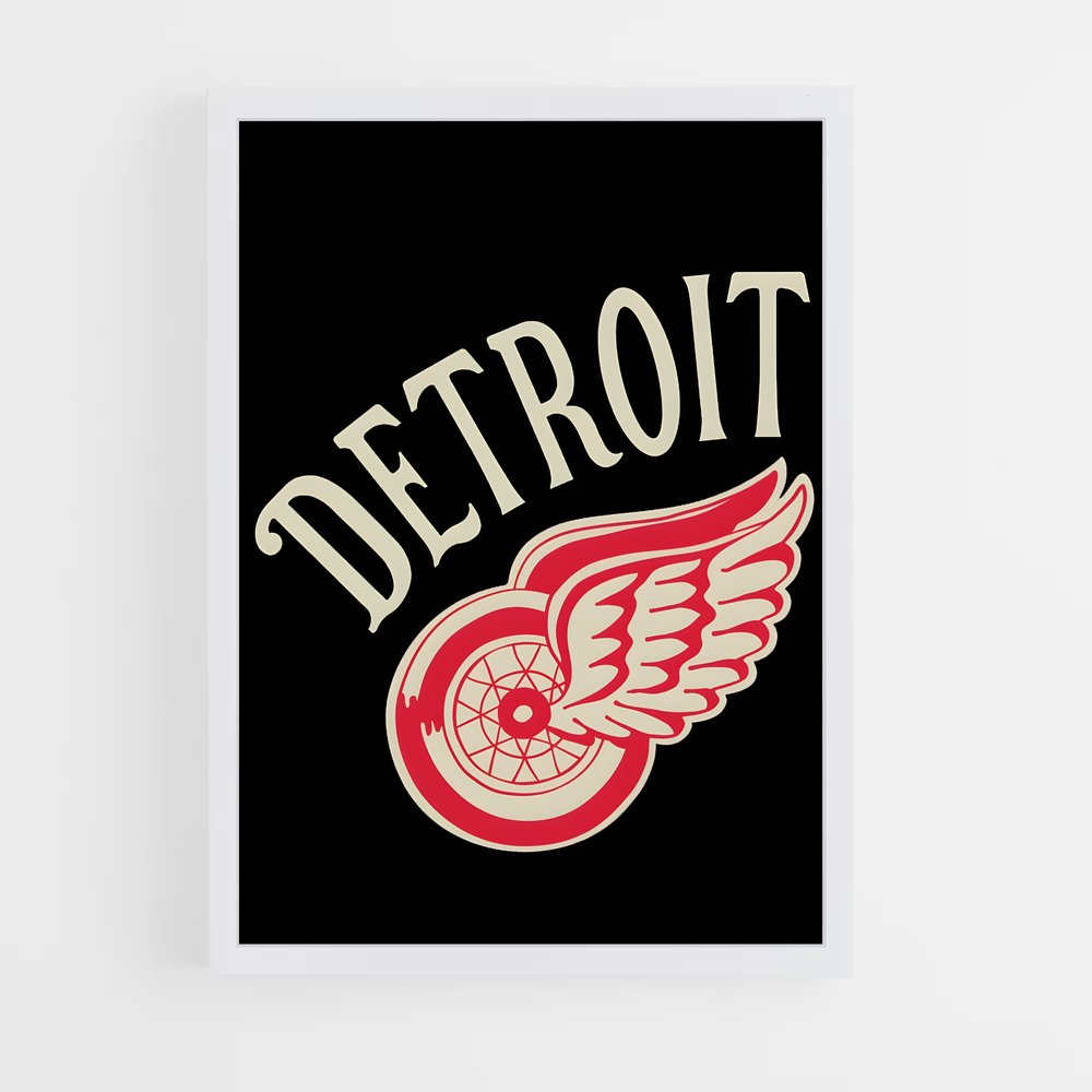 ap-detroit red wings-1 cadre Blanc