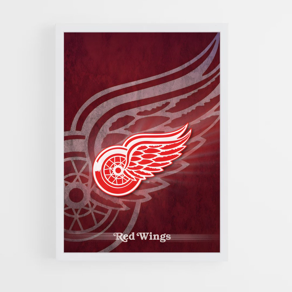 ap-detroit red wings-4 cadre Blanc