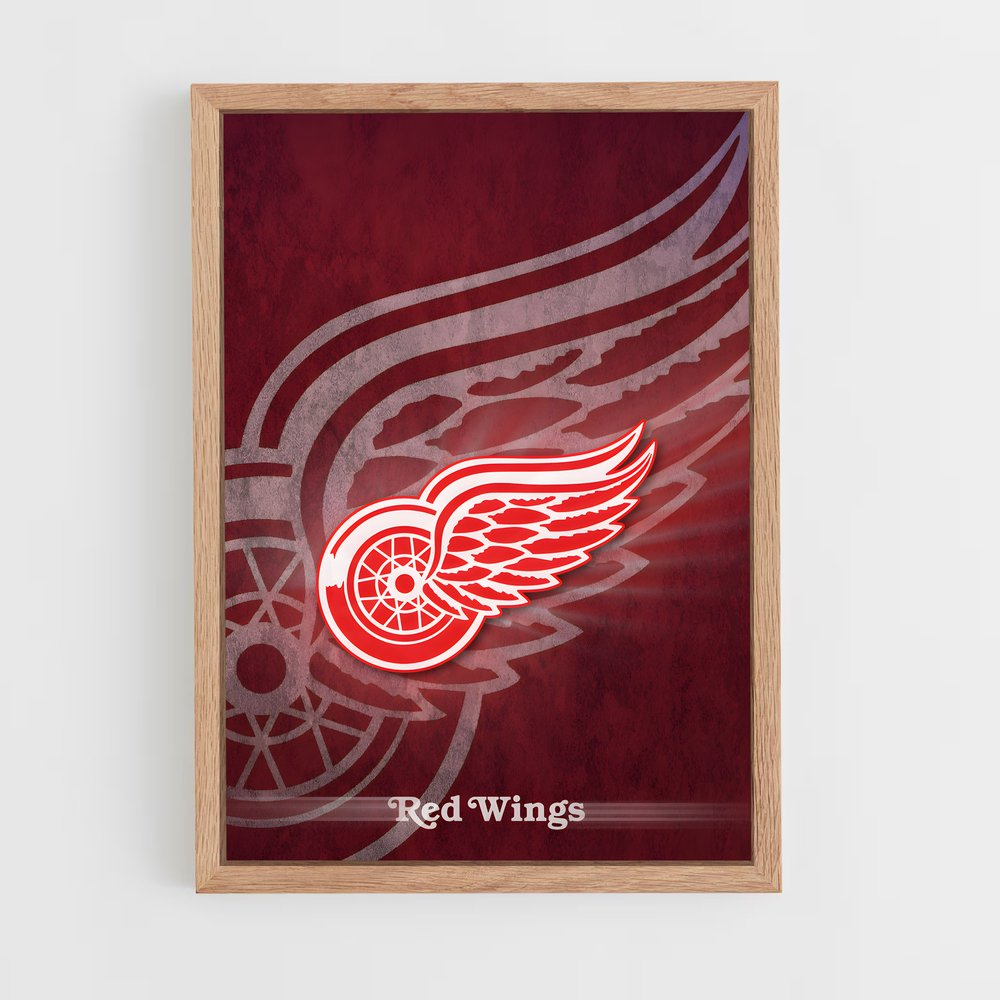 ap-detroit red wings-4 cadre Bois clair