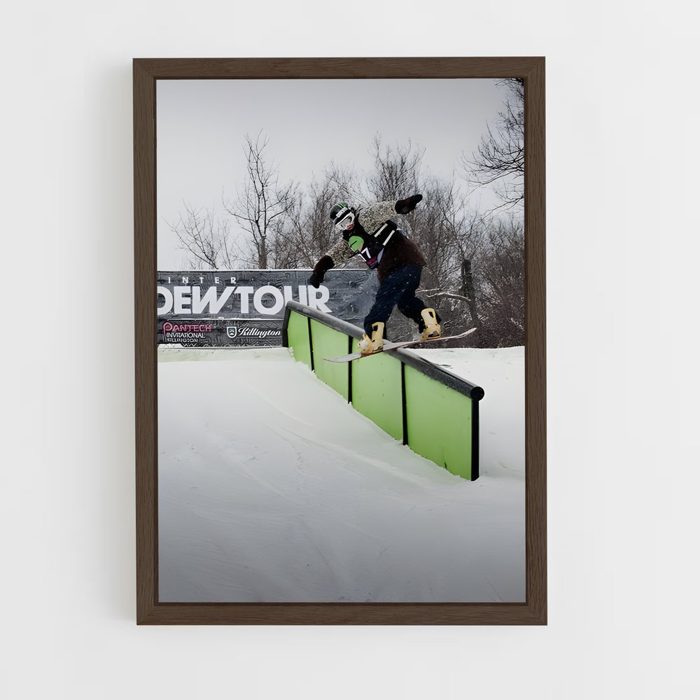 ap-dew tour snowboarding-1 cadre Bois foncé