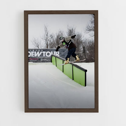 ap-dew tour snowboarding-1 cadre Bois foncé