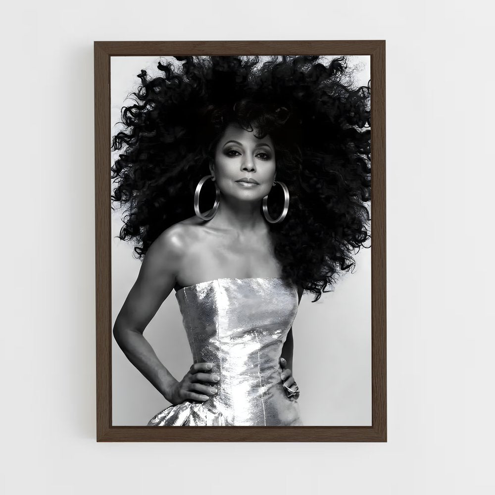 ap-diana ross-2 cadre Bois foncé